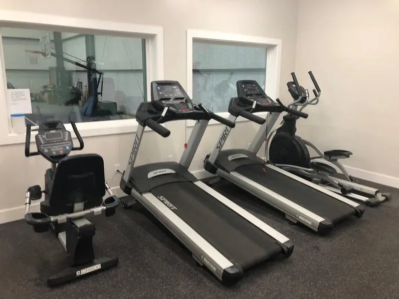Fitness center at Mesquite Oasis Lodge & RV Park in Odessa, Texas