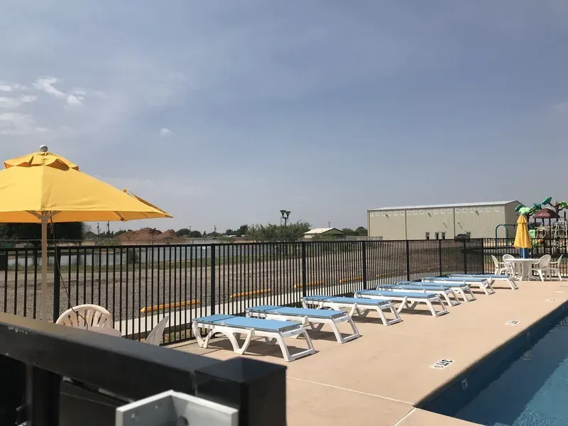 Swimming pool at Mesquite Oasis Lodge & RV Park in Odessa, Texas